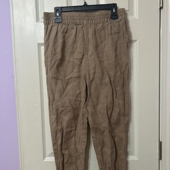 Nicole Miller 100% linen drawstring pants - Picture 3 of 3